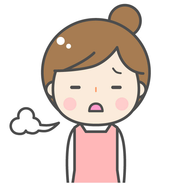 偏頭痛で困った女性
